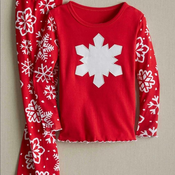•Kids Red Snowflake Pj’s - Picture 1 of 1